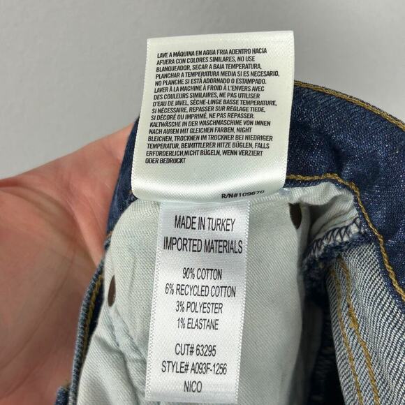 Agolde Nico Dark Wash High Rise Straight Leg Jeans 29 - Picture 7 of 7